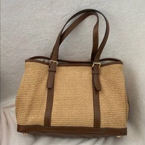 Vintage Michael Kors woven tote